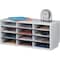 Fellowes Literature Organizer, 12-Cmptmnt, 29"x11-7/8"x12-15/16", DVGY FEL25004 - alternate 4